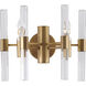 Canada 2 Light 14 inch Brass Wall Sconce Wall Light